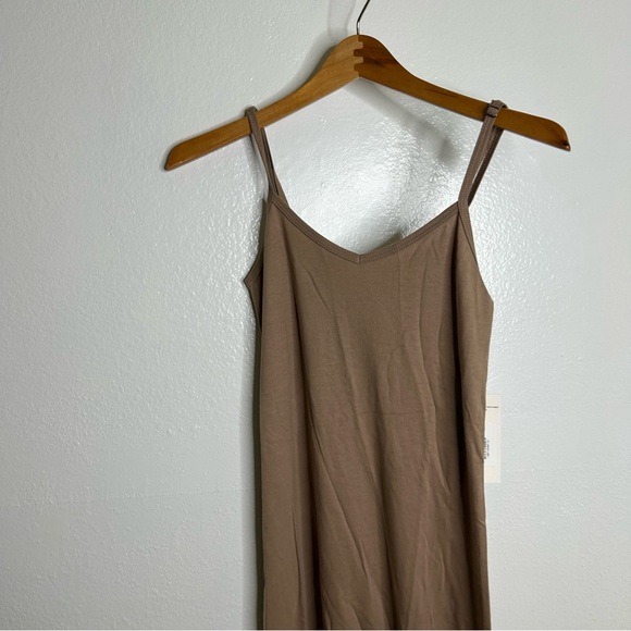 NWT MATE The Label Tencel Lounge Midi Tank Dress in Mushroom Size XS - Picture 4 of 13
